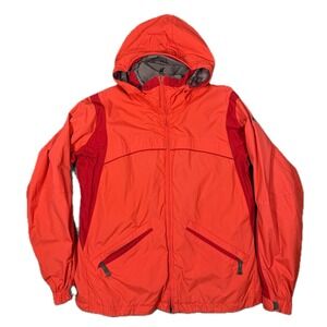 Nike ACG Hooded Jacket Orange Fleece Lined Windbreaker Thermal Outdoor